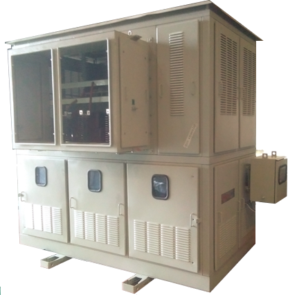 Dry type transformers with enclosure