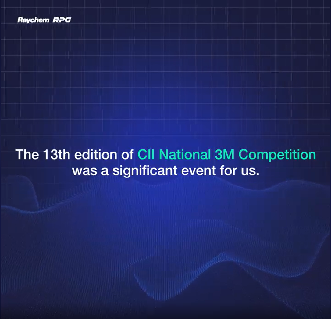 CII-IQ shortlisted us to present our project in the 13th edition of the CII National 3M Competition.